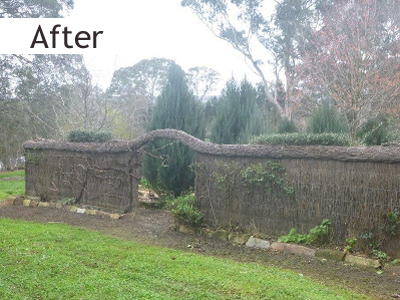 brush fence restoration