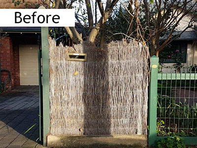 old Adelaide brush fence