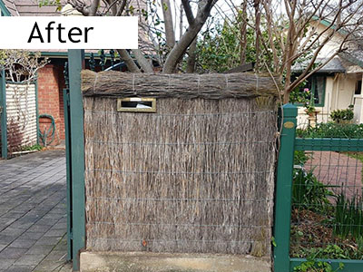 new pack and re-roll of Adelaide brush fence